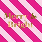 kerstkaart merry and bright